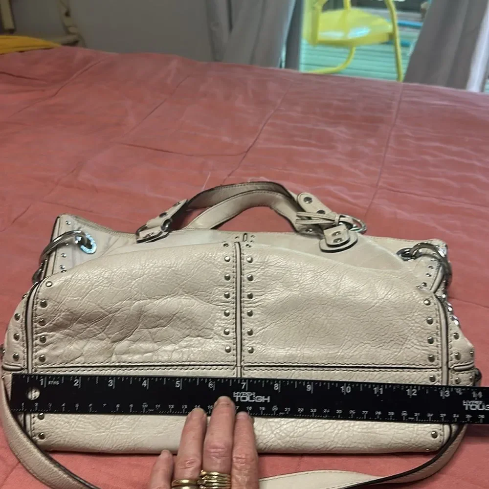 Michael Kors Cream Studded Purse